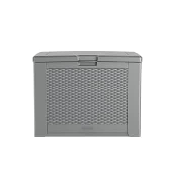 Image for Rubbermaid Medium Resin Outdoor Storage Deck Box 74 Gal. Light Grey from HD Supply