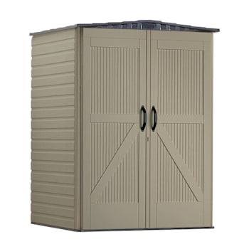 Rubbermaid Roughneck Vertical Storage Shed Medium 5" X 4" Brown