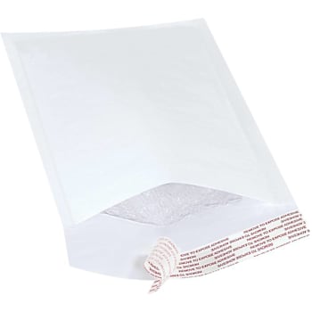 Box Partners 5x10" White #00 Self-Seal Bubble Mailers Case Of 250