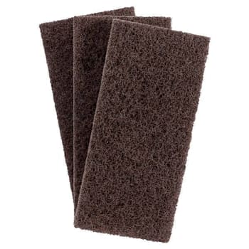 3M Utility Pad 8541 Brown 4-5/8"X 10" Case Of 10
