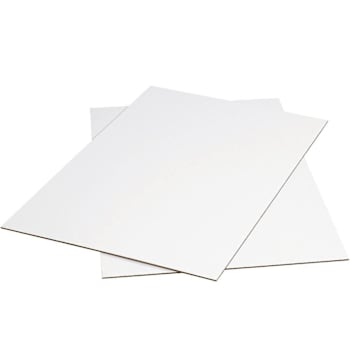 Box Partners 48x48" White Corrugated Sheets Package Of 5