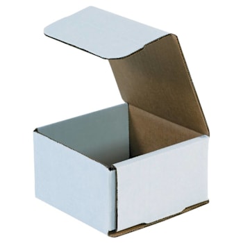 Image for Box Partners 4 3/8x4 3/8x2 1/2" White Corrugated Mailers Package Of 50 from HD Supply