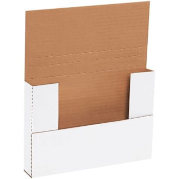 Box Partners 9 5/8x6 5/8x1 1/4" White Easy-Fold Mailers Package Of 50