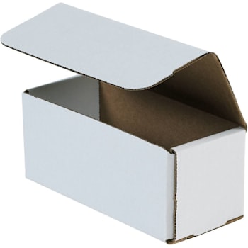 Box Partners 7x3x3" White Corrugated Mailers Package Of 50