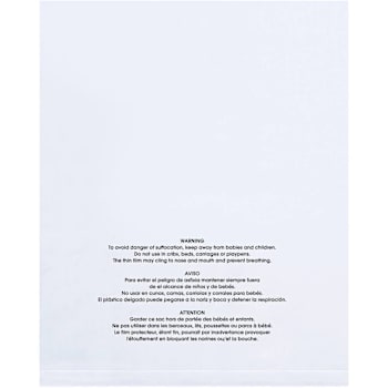 Box Partners 16x16" 2 Mil Flat Suffocation Warning Poly Bags Case Of 1000
