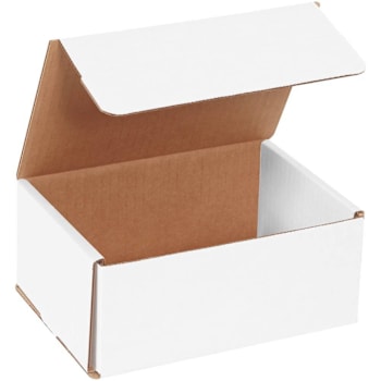 Box Partners 7x5x3" White Corrugated Mailers Package Of 50