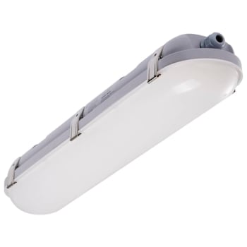 SATCO 2' Vapor Proof Linear Fixture, 20 Watt, 3 CCT Selectable, 120-347 Volt