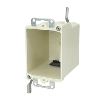 Image for Allied Moulded 1-Gang Old Work Fiberglass Switch/Outlet Box With Wings Off White from HD Supply
