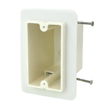 Image for Allied Moulded 1-Gang New Work Fiberglass Vapor Seal Switch/Outlet Box Off White from HD Supply
