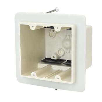 Image for Allied Moulded 2-Gang New Work Fiberglass Vapor Seal Switch/Outlet Box, Off White from HD Supply