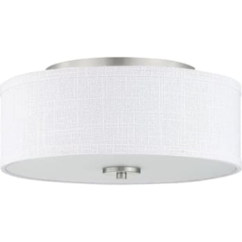 Image for Progress Lighting Inspire 2-Light Indoor Flush Mount, 13", Brushed Nickel from HD Supply