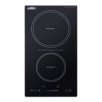 Image for Summit Appliance 12" Wide 2-Zone Built-In Induction Glass Cooktop In Black from HD Supply