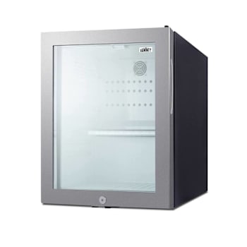 Image for Summit Appliance 0.9cf Glass Door Refrigerator Ss Right-Swing from HD Supply