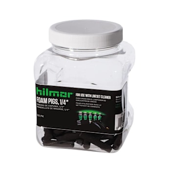 Hilmor 1/4 In. Lineset Cleaner Foam Pigs In Resealable Container,case Of 50