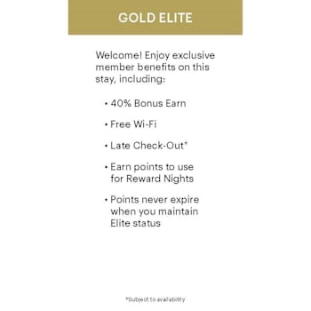 IHG Rewards Tiered Inserts - Gold - Package Of 250