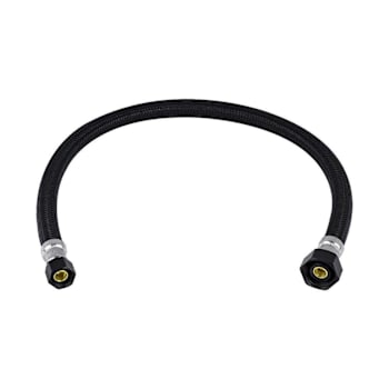 Brasscraft Matte Black 3/8" Comp X7/8" FIP X20" Braid Poly Faucet Cn Case Of 25