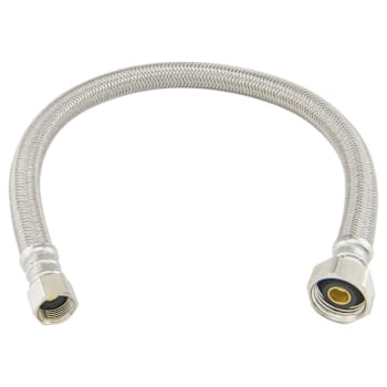 Image for Brasscraft 3/8" Flare X1/2" FIP X16" Braided Polymer Faucet Connector Case Of 25 from HD Supply