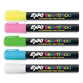 Image for Expo Bright Sticks Medium Bullet Tip Assorted Colors Package Of 5 from HD Supply
