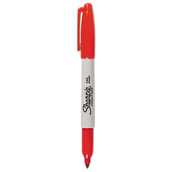 Image for Sharpie Fine Tip Permanent Marker Fine Bullet Tip Red Dozen Package Of 12 from HD Supply