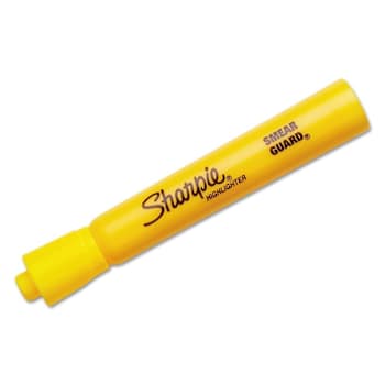 Sharpie Tank Style Highlighter Yellow Ink Chisel Tip Yellow Barrel Package Of 12
