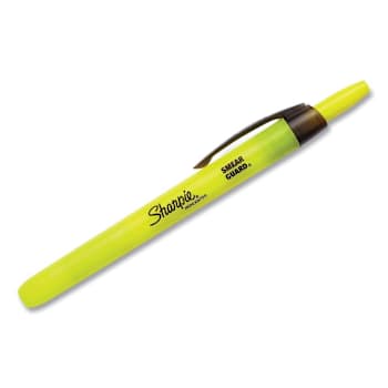 Sharpie Highlighters Yellow Ink Chisel Tip Yellow/Black Barrel Package Of 12
