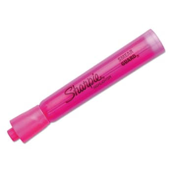 Sharpie Tank Style Highlighters Pink Ink Chisel Tip Pink Barrel Package Of 12
