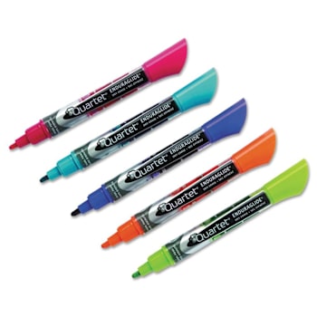 Image for Quartet Enduraglide Dry Erase Marker Broad Chisel Tip Asst Colors Package Of 12 from HD Supply