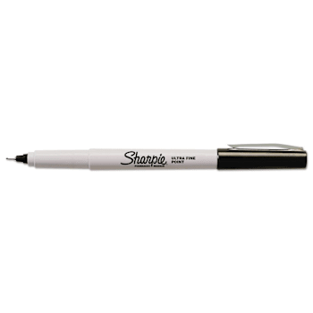 Image for Sharpie Ultra Fine Tip Permanent Marker Black Package Of 12 from HD Supply