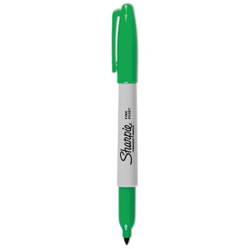 Image for Sharpie Fine Bullet Tip Permanent Marker Green Dozen Package Of 12 from HD Supply