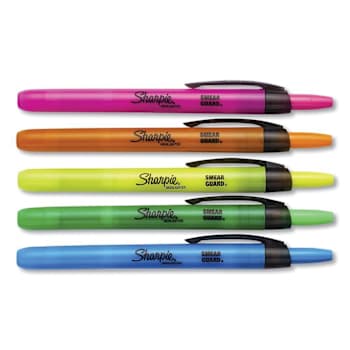 Sharpie Highlighter/Storage Assorted Ink/Barrel Colors Chisel Tip Package Of 8