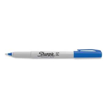 Image for Sharpie Ultra Fine Tip Permanent Marker Ultra-Fine Needle Tip Blue Package Of 12 from HD Supply