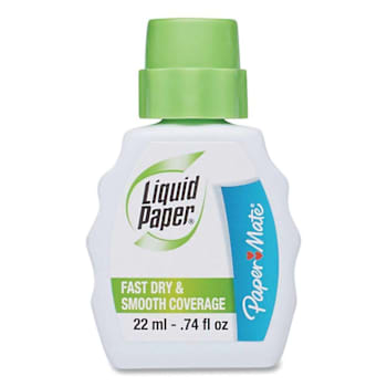 Image for Paper Mate Fast Dry Correction Fluid 22 mL Bottle White Dozen Package Of 12 from HD Supply
