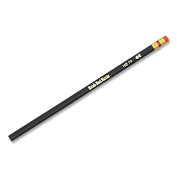 Paper Mate Mirado Black Warrior Pencil Hb #2 Black Matte Barrel Package Of 12