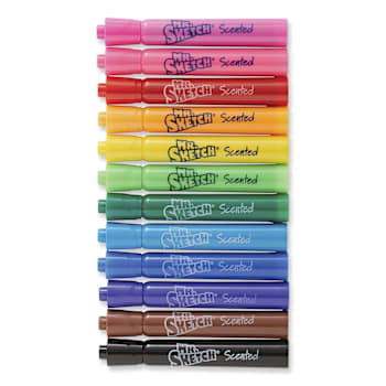 Image for Mr. Sketch Scented Watercolor Marker Broad Chisel Tip Asst Colors Package Of 12 from HD Supply