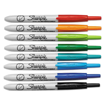 Image for Sharpie Permanent Marker Extra-Fine Needle Tip Assorted Colors Package Of 8 from HD Supply