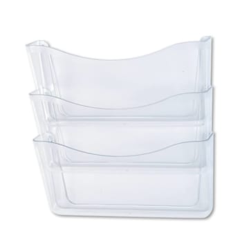 Image for Rubbermaid Unbreakable Wall Files 3 Sections A4/Letter Size Clear from HD Supply