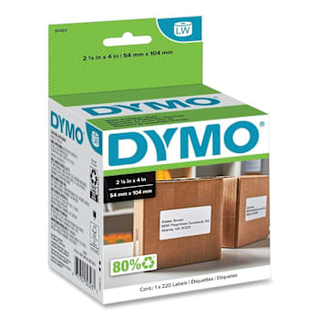 DYMO Labelwriter Shipping Labels 2.12" X 4" White 220 Labels/Roll