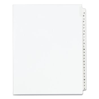 Avery Legal Exhibit Side Tab Index Dividers Avery Style A-Z White Package Of 26