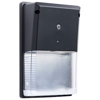 SATCO Turtle Safe Wall Pack, Amber Light, 4000k, 20 Watt, Black Finish