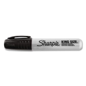 Image for Sharpie King Size Permanent Marker Broad Chisel Tip Black Dozen Package Of 12 from HD Supply