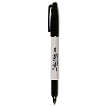 Image for Sharpie Fine Tip Permanent Marker Fine Bullet Tip Black Dozen Package Of 12 from HD Supply