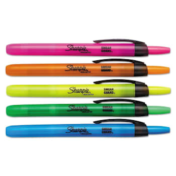 Image for Sharpie Highlighters Assorted Ink/Barrel Colors Chisel Tip Package Of 5 from HD Supply