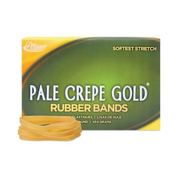 Image for Alliance Pale Crepe Gold Rubber Bands Size 64 0.04" Gauge 1 Lb Package Of 490 from HD Supply