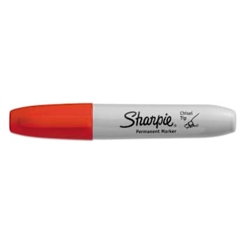 Image for Sharpie Chisel Tip Permanent Marker Medium Chisel Tip Red Dozen Package Of 12 from HD Supply