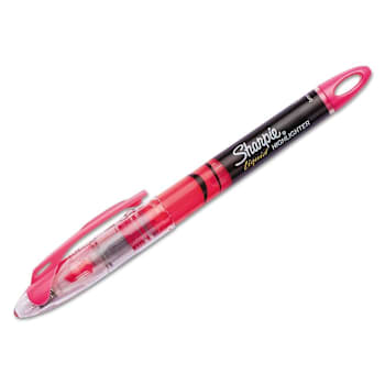 Image for Sharpie Highlighters Pink Ink Chisel Tip Pink/Black/Clear Barrel Package Of 12 from HD Supply