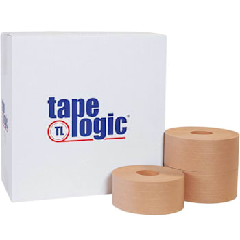 Box Partners 70mm X 450' Kraft Tape Logic #7000 Water Activated Tape Case Of 10