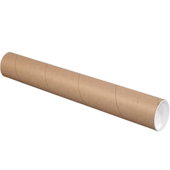 Box Partners 3 X 6" Kraft Tubes With Caps Case Of 48