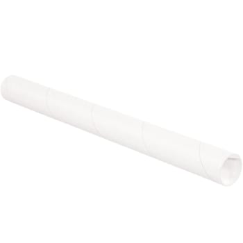 Box Partners 2 X 36" White Tubes With Caps Case Of 50