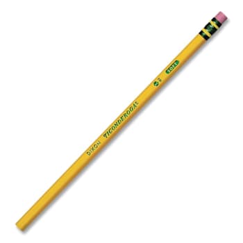Ticonderoga Pencils F #2.5 Black Lead Yellow Barrel Package Of 12