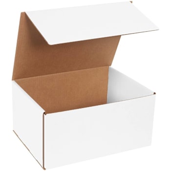 Box Partners 12 X 9 X 6" White Corrugated Mailers Package Of 50
